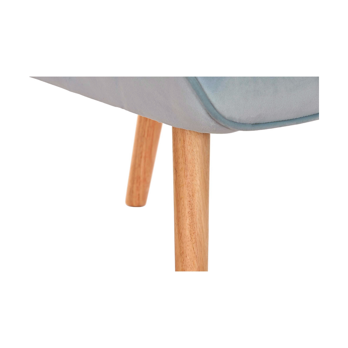 Fotoliu DKD Home Decor Albastru celest Natural Poliester Lemn 67 x 75 x 96 cm