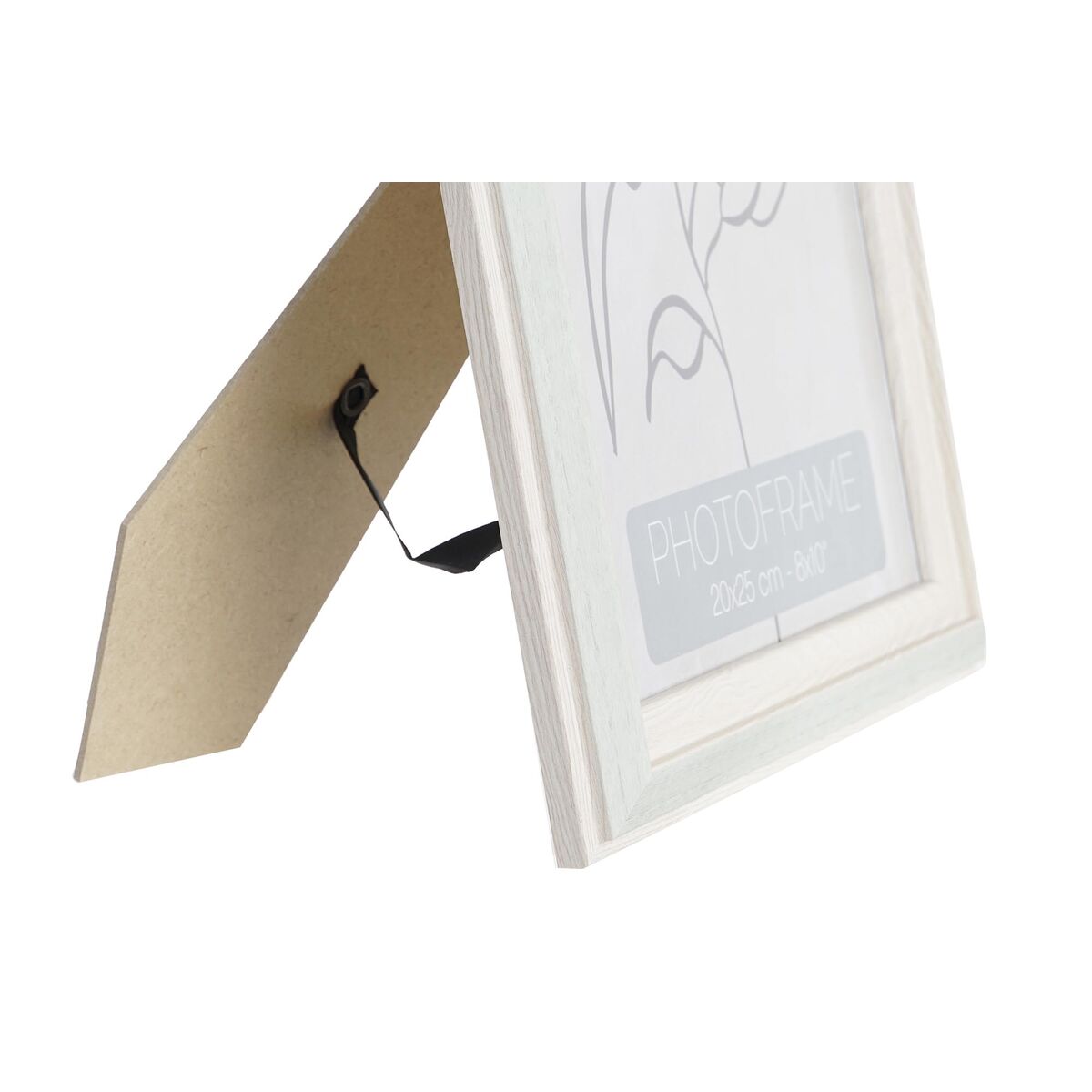 Ramă Foto DKD Home Decor Geam Bej Verde PS Scandinav (25 x 2 x 30 cm) (4 Unități)