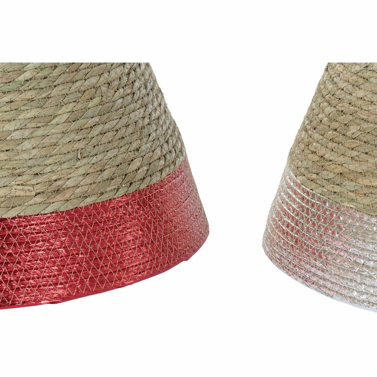 Covoraș pentru bradul de crăciun DKD Home Decor Iarbă de mare (45 x 45 x 24 cm) (3 Unități)