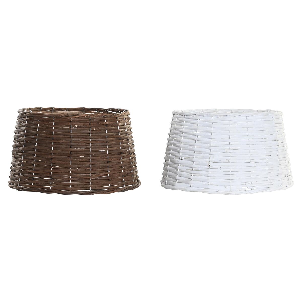 Covoraș pentru bradul de crăciun DKD Home Decor răchită (39 x 39 x 22 cm) (2 Unități)