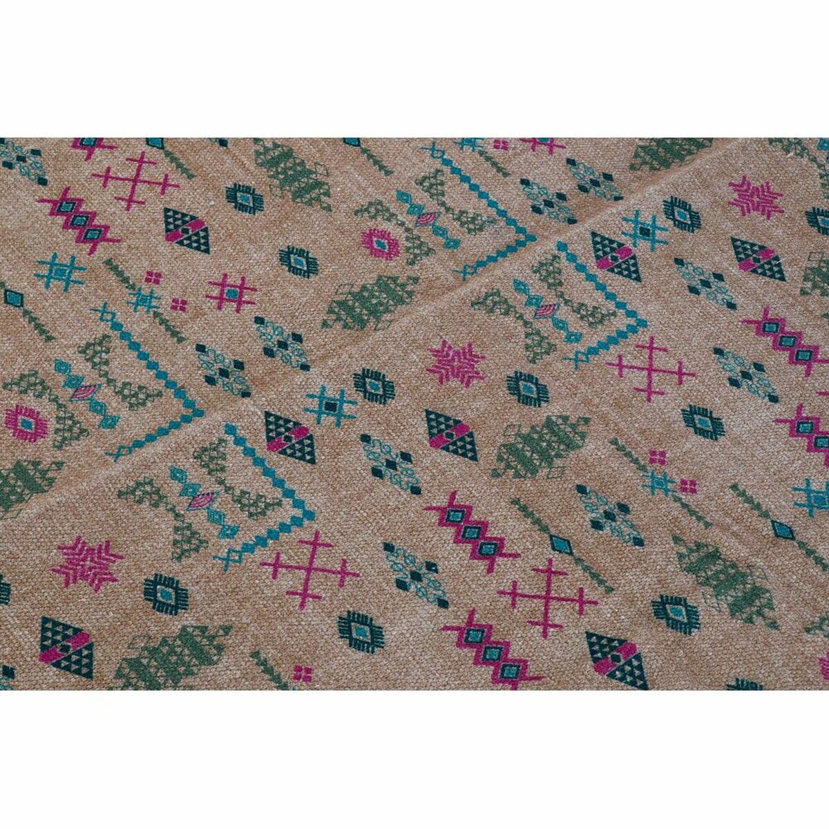 Covor DKD Home Decor 160 x 230 x 0,4 cm Poliester Alb Ikat Boho (2 Unități)