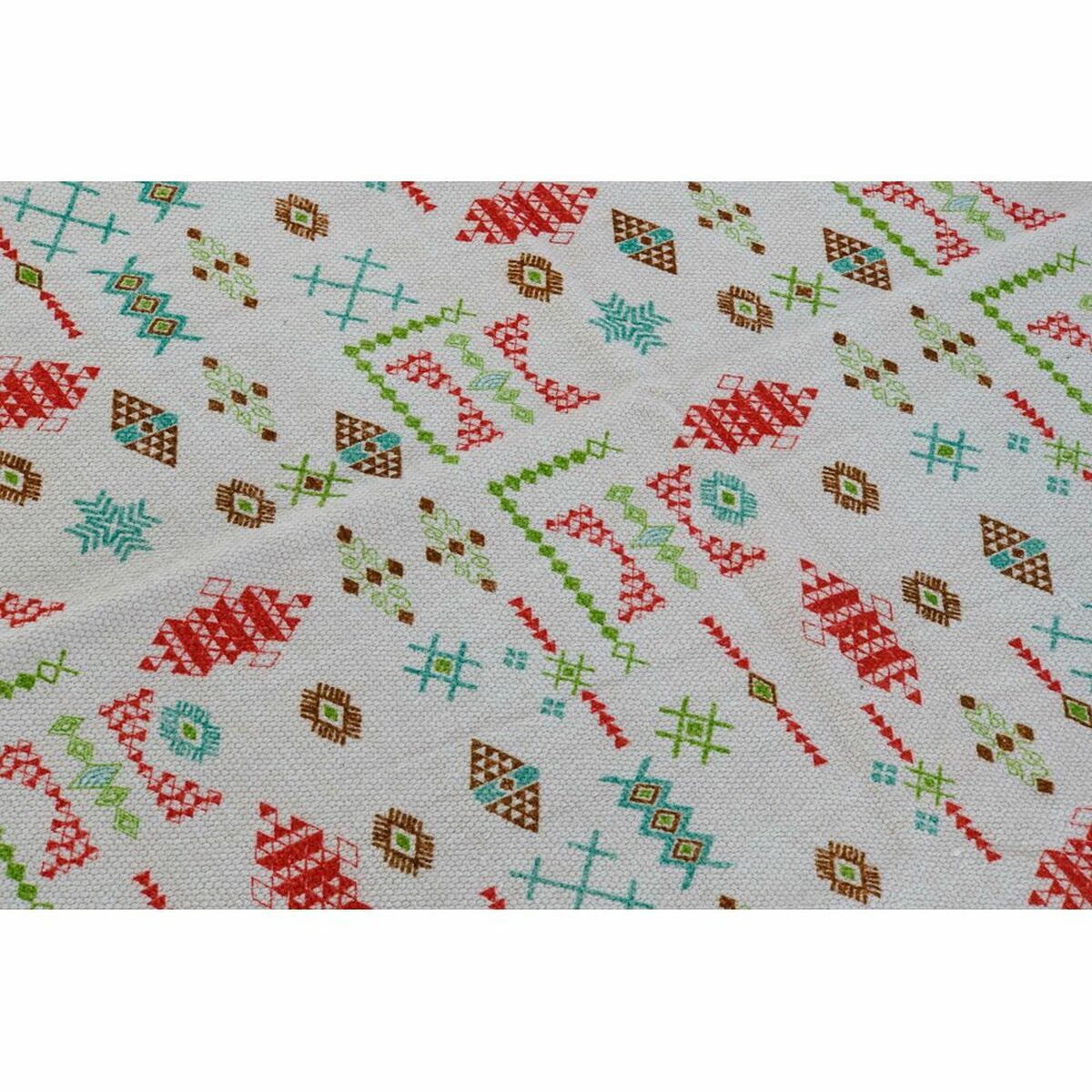 Covor DKD Home Decor 160 x 230 x 0,4 cm Poliester Alb Ikat Boho (2 Unități)