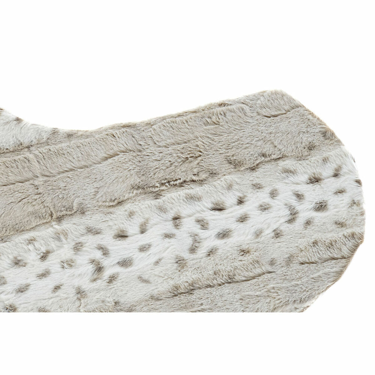 Covor DKD Home Decor 160 x 150 x 2 cm Bej Poliester Cu păr