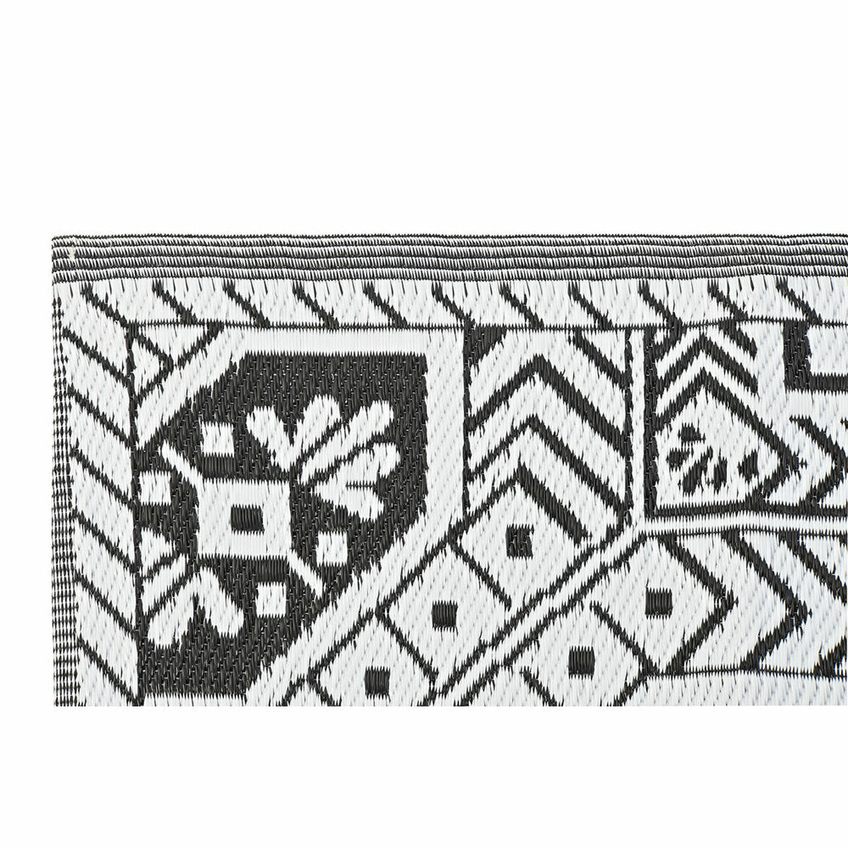 Covor DKD Home Decor Alb Negru Etnic (2 Unități) (150 x 210 cm)