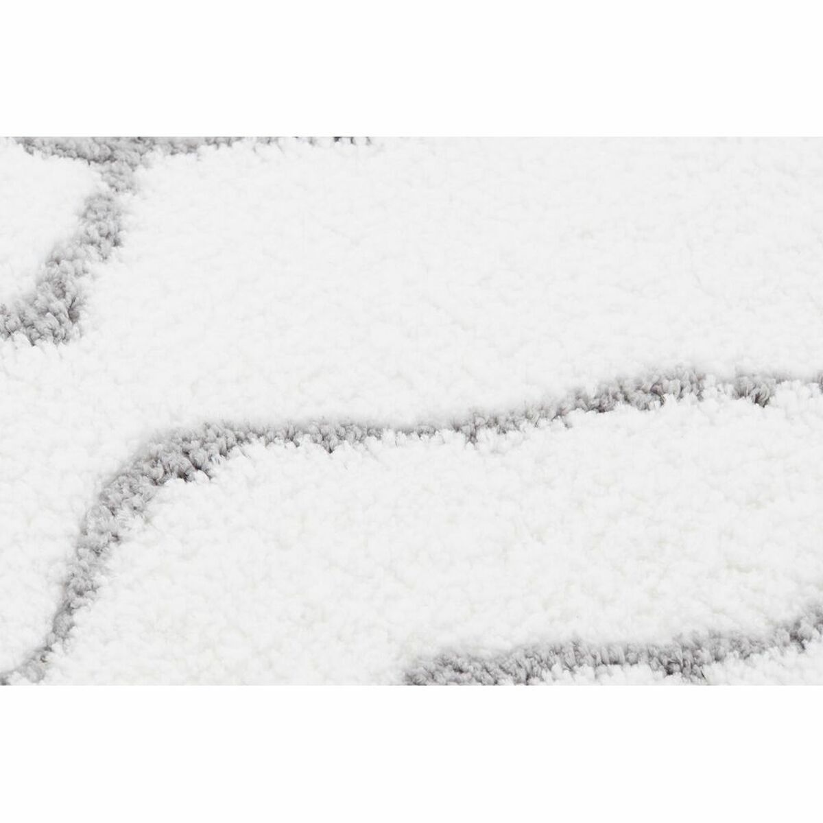 Covor DKD Home Decor Alb Gri Romb Scandi Ø 9,4 cm 120 x 180 x 3 cm