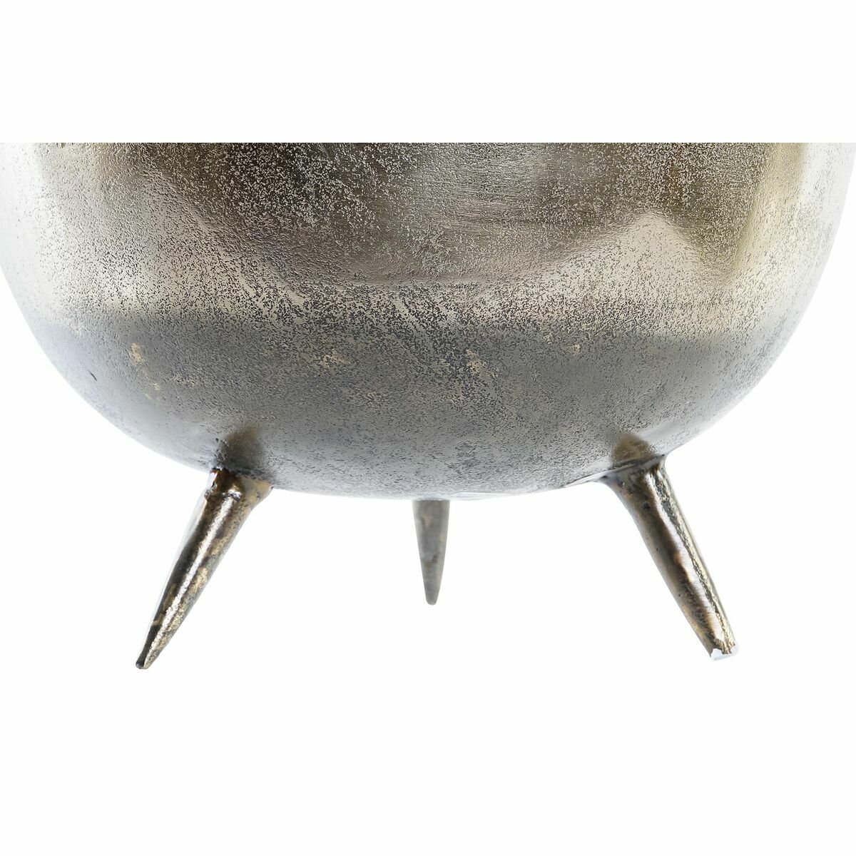 Decorațiune pentru Centrul Mesei DKD Home Decor Auriu* Argintiu Aluminiu 31 x 31 x 19,5 cm (2 Unități)