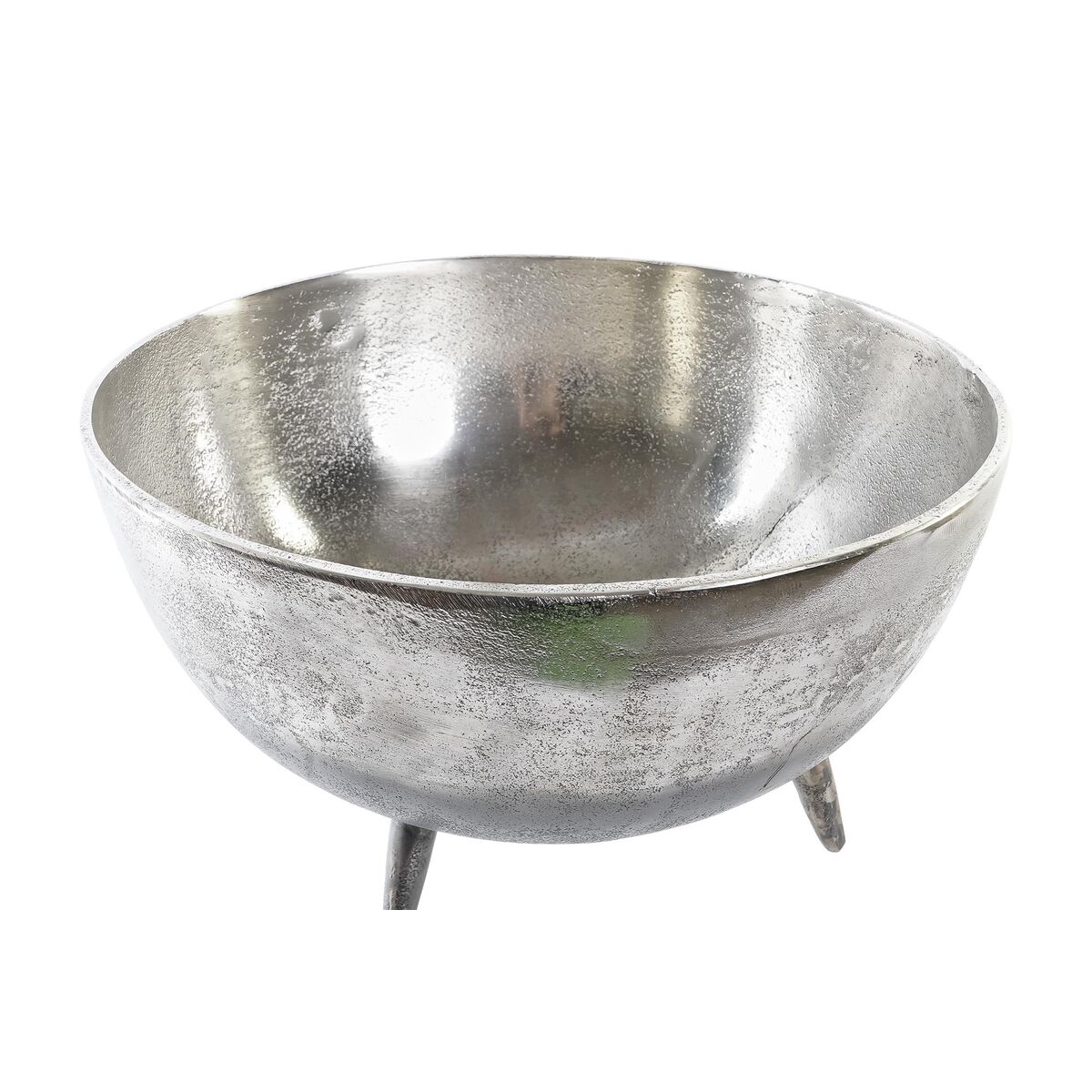 Decorațiune pentru Centrul Mesei DKD Home Decor Auriu* Argintiu Aluminiu 31 x 31 x 19,5 cm (2 Unități)