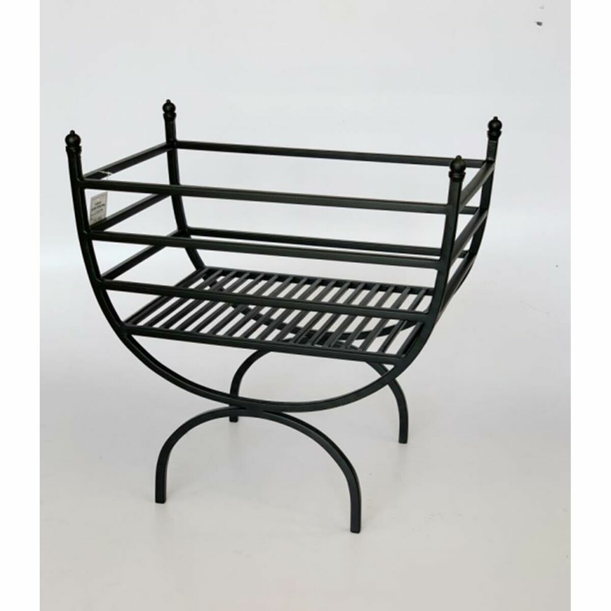 Depozit de lemne DKD Home Decor Negru Oțel 48 x 30 x 57 cm Suport pentru lemne