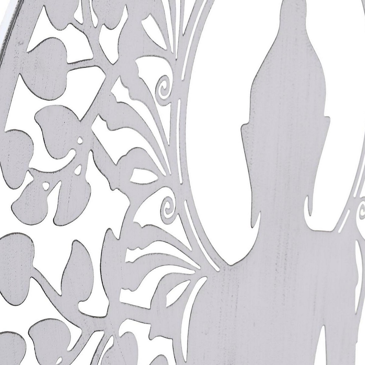 Decorațiune de Perete DKD Home Decor Metal Buda (2 Unități) (60 x 1 x 60 cm)