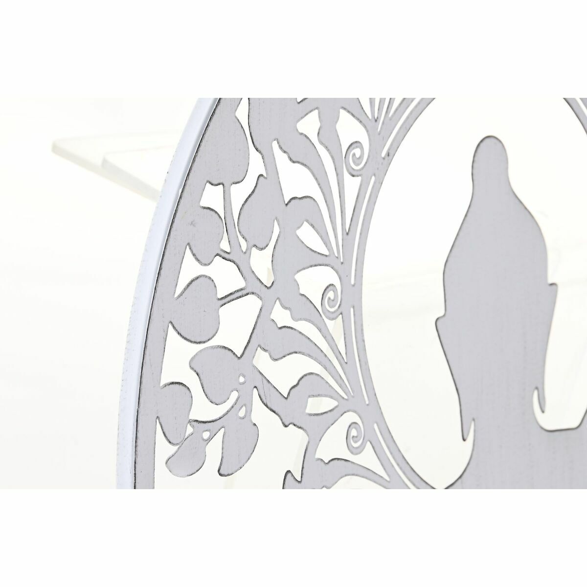 Decorațiune de Perete DKD Home Decor Metal Buda Oriental (2 Unități) (40 x 1 x 40 cm)