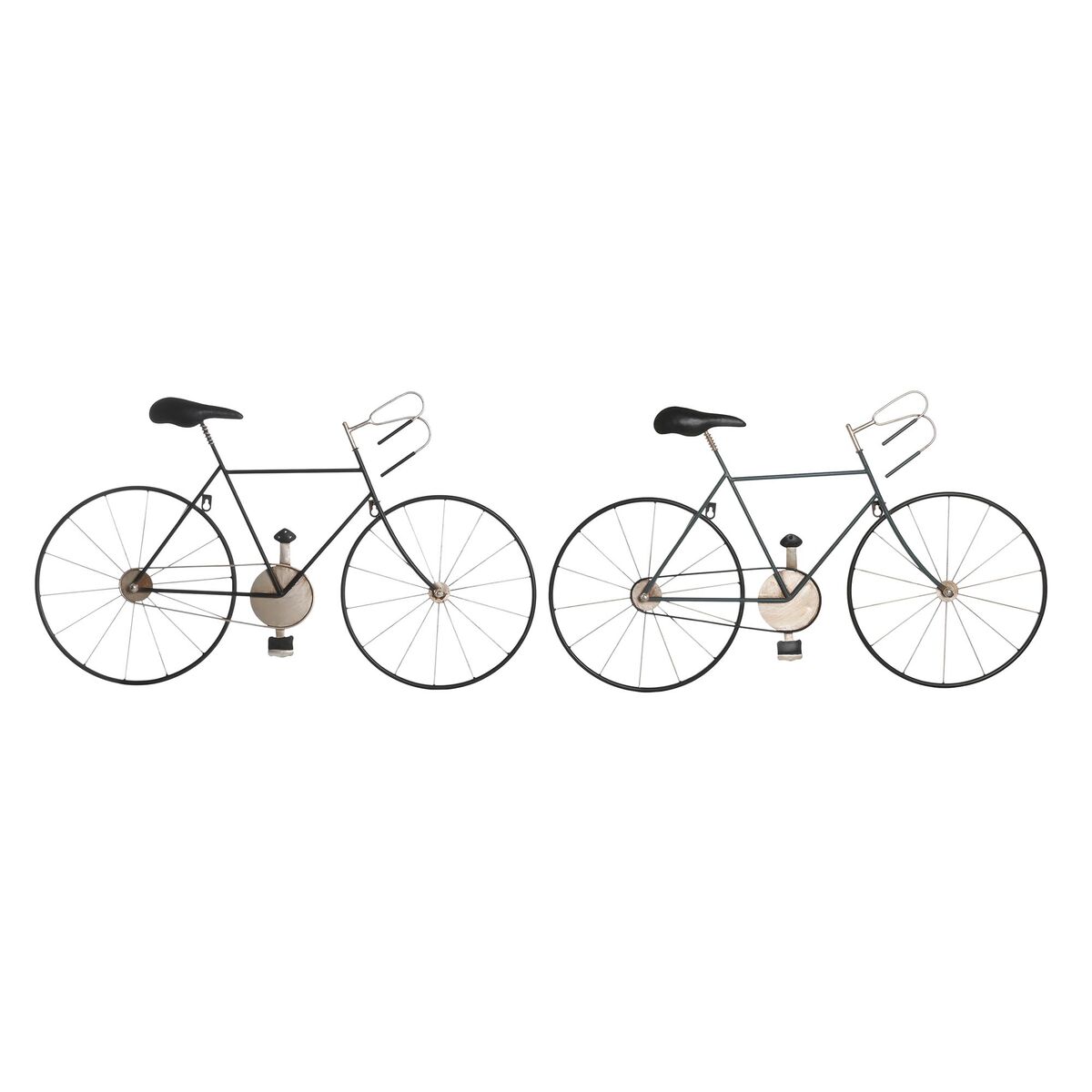 Figură Decorativă DKD Home Decor 78 x 2,5 x 45 cm Bicicletă Vintage (2 Unități)