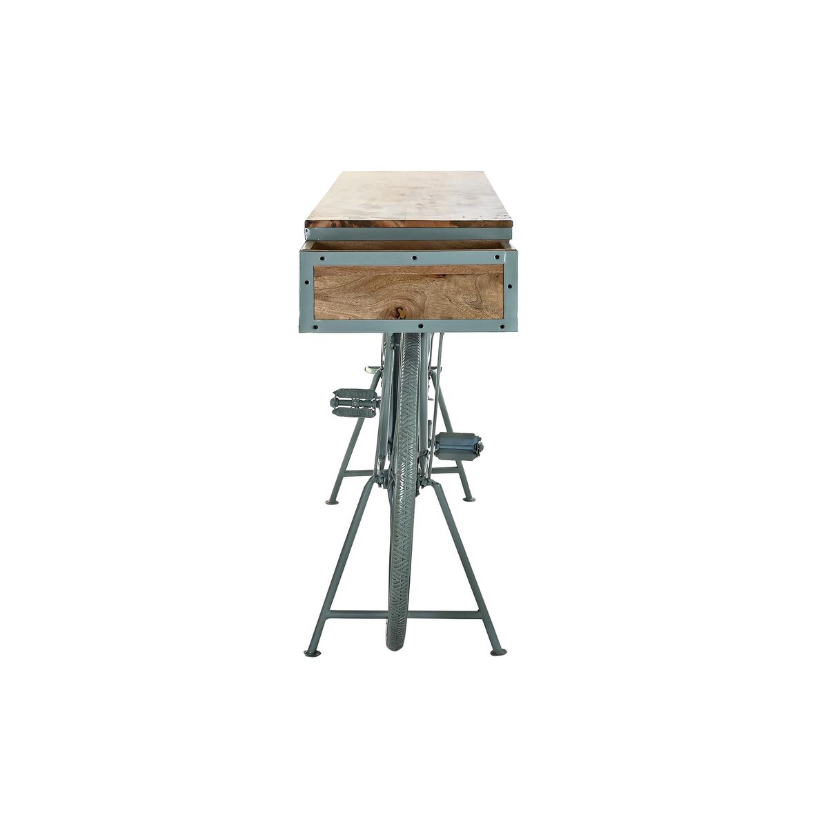 Consolă DKD Home Decor Albastru Fier Lemn de mango (195 x 40 x 91 cm)