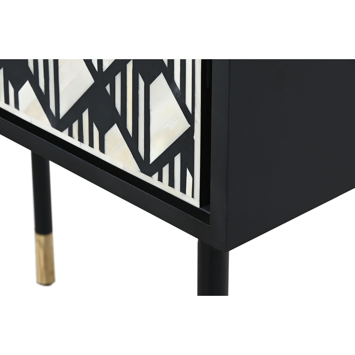 Dulap DKD Home Decor Negru Alb Os Rășină Lemn MDF (75 x 40 x 180 cm)