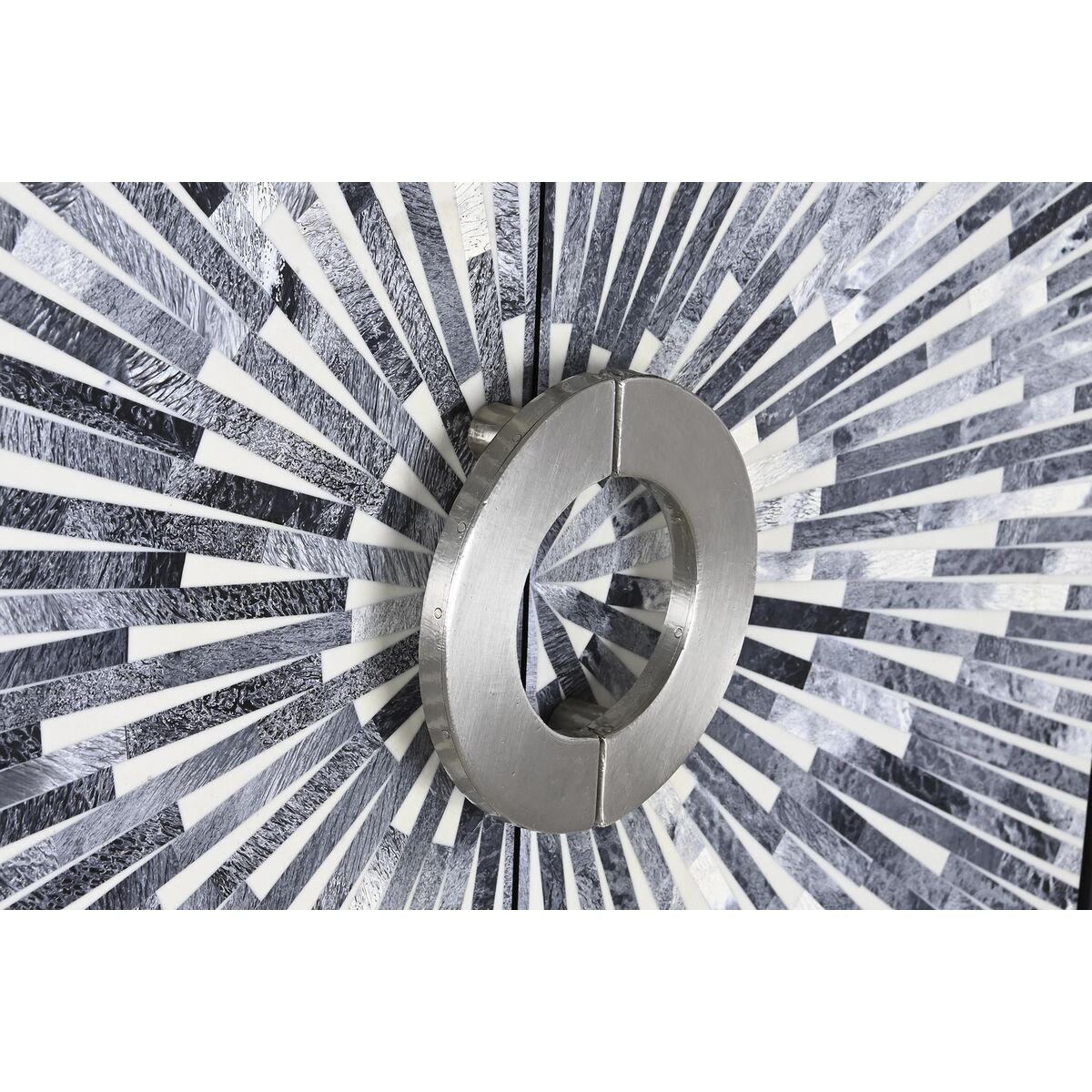 Dulap DKD Home Decor Negru Gri Rășină Os Lemn MDF 75 x 40 x 181 cm