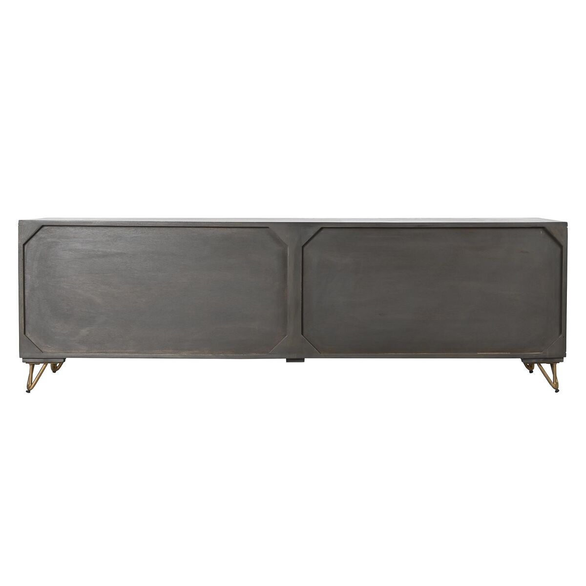 Mobilă TV DKD Home Decor Metal Maro Lemn de mango 160 x 40 x 50 cm