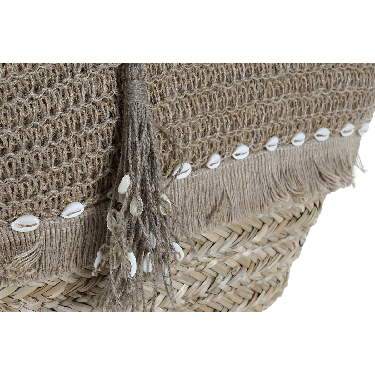 Geantă de Plajă DKD Home Decor 53 x 15 x 51,5 cm Natural Iarbă de mare