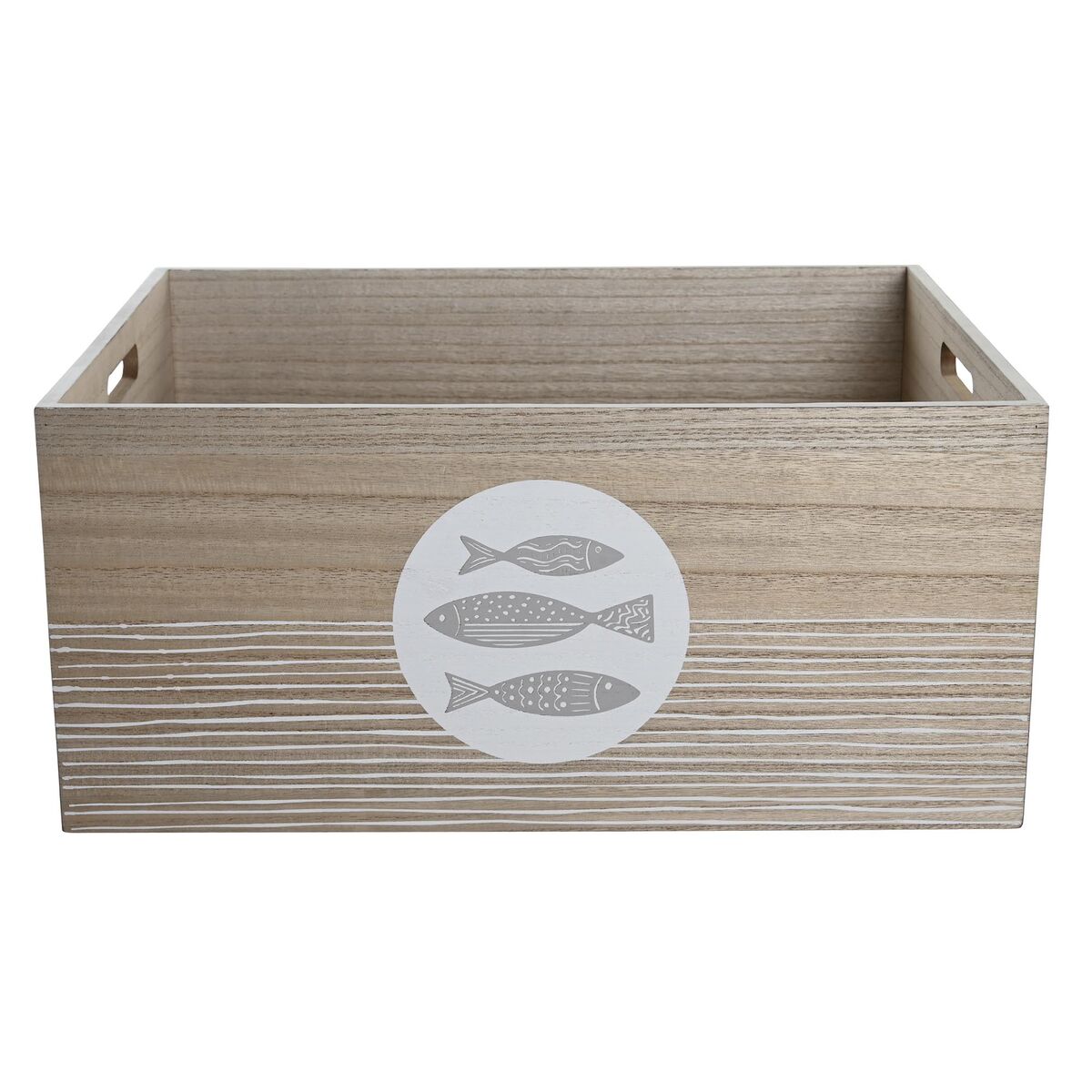 Cutie Decorativă DKD Home Decor Natural Aluminiu Lemn MDF Spirale Mediterană