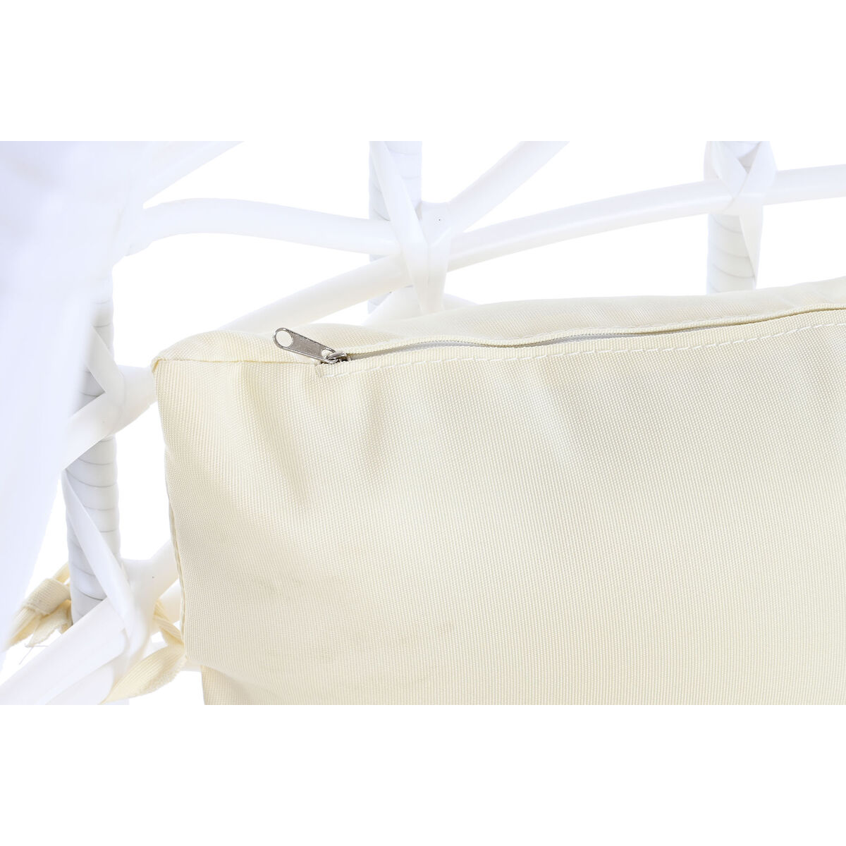 Fotoliu de grădină suspendat DKD Home Decor 90 x 70 x 110 cm Metal ratan sintetic Alb