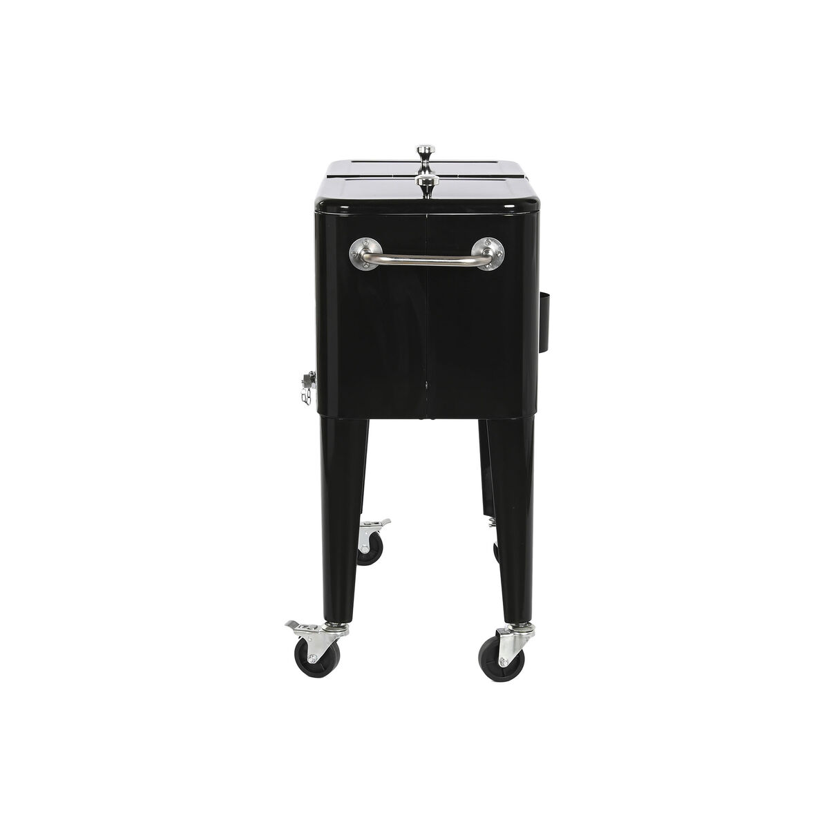 Frigider Portabil DKD Home Decor 74 x 43 x 83 cm Negru Oțel Aluminiu polipropilenă 56 L