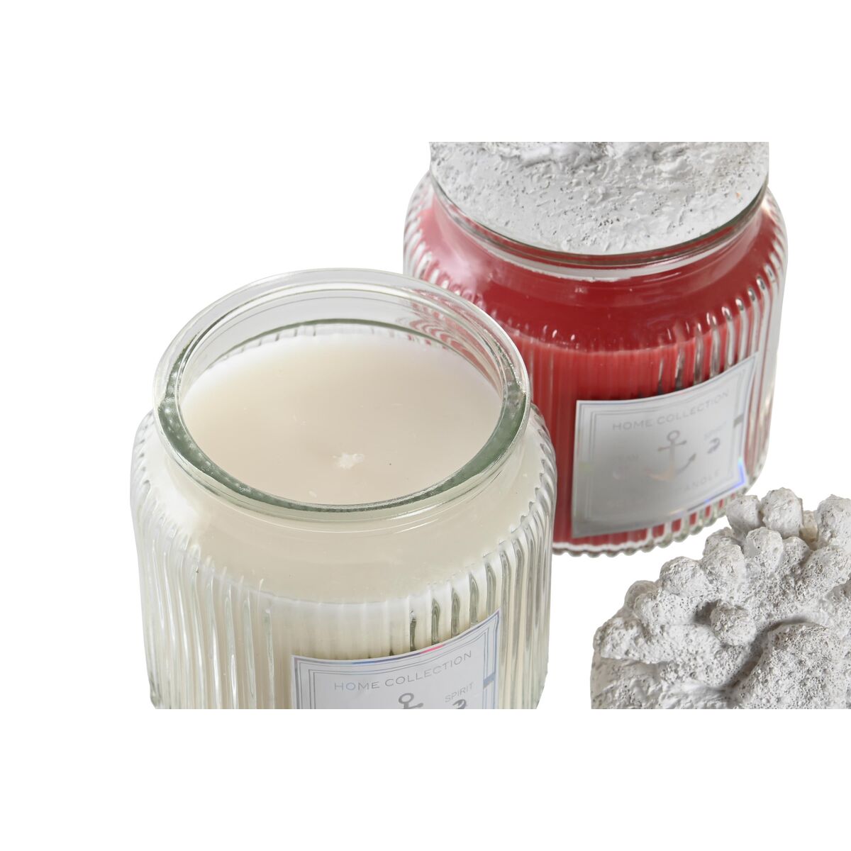 Lumânare Parfumată DKD Home Decor Coral Mediterană 430 g (2 Unități)