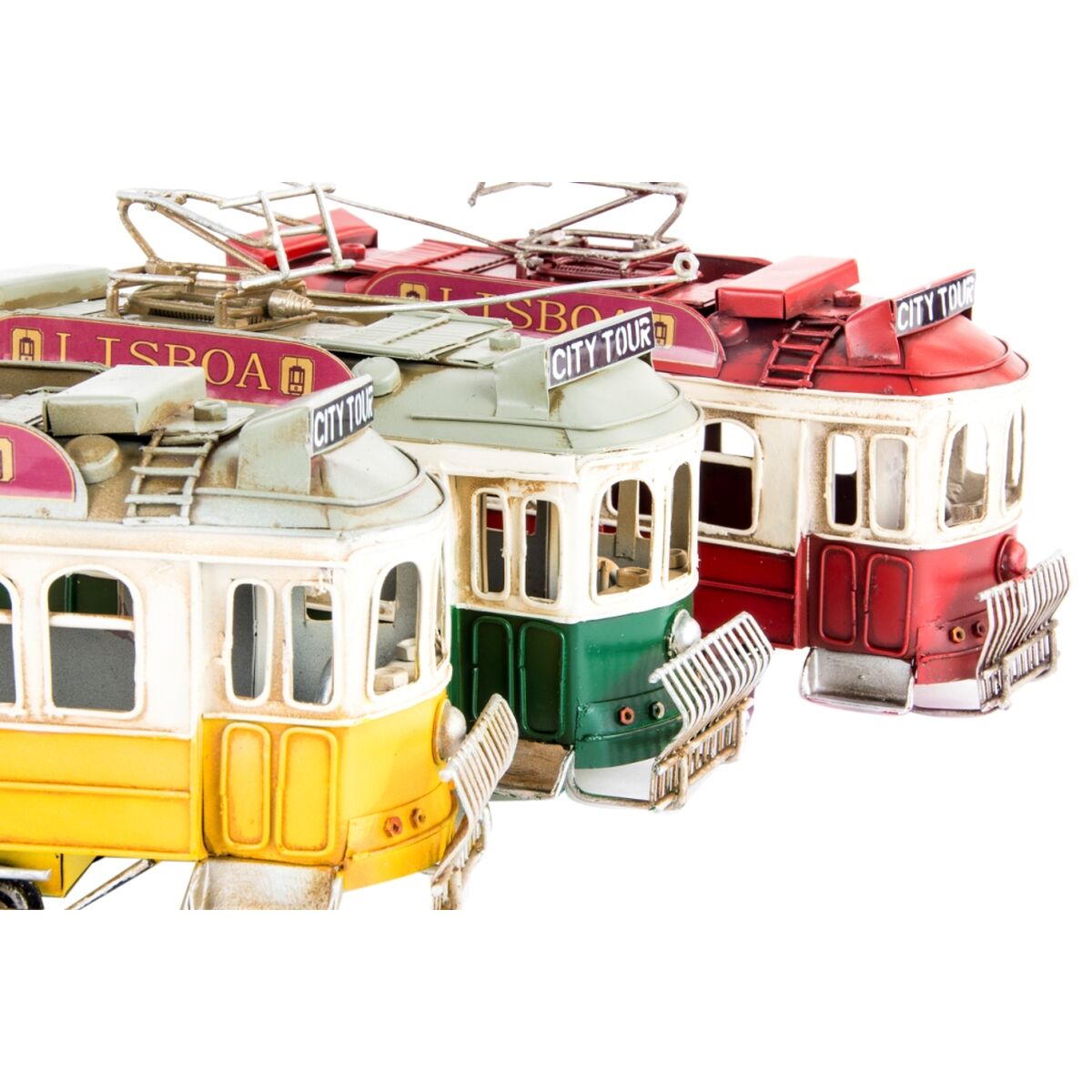 Figură Decorativă DKD Home Decor Tren Vintage 27 x 8,5 x 15,5 cm (3 Unități)