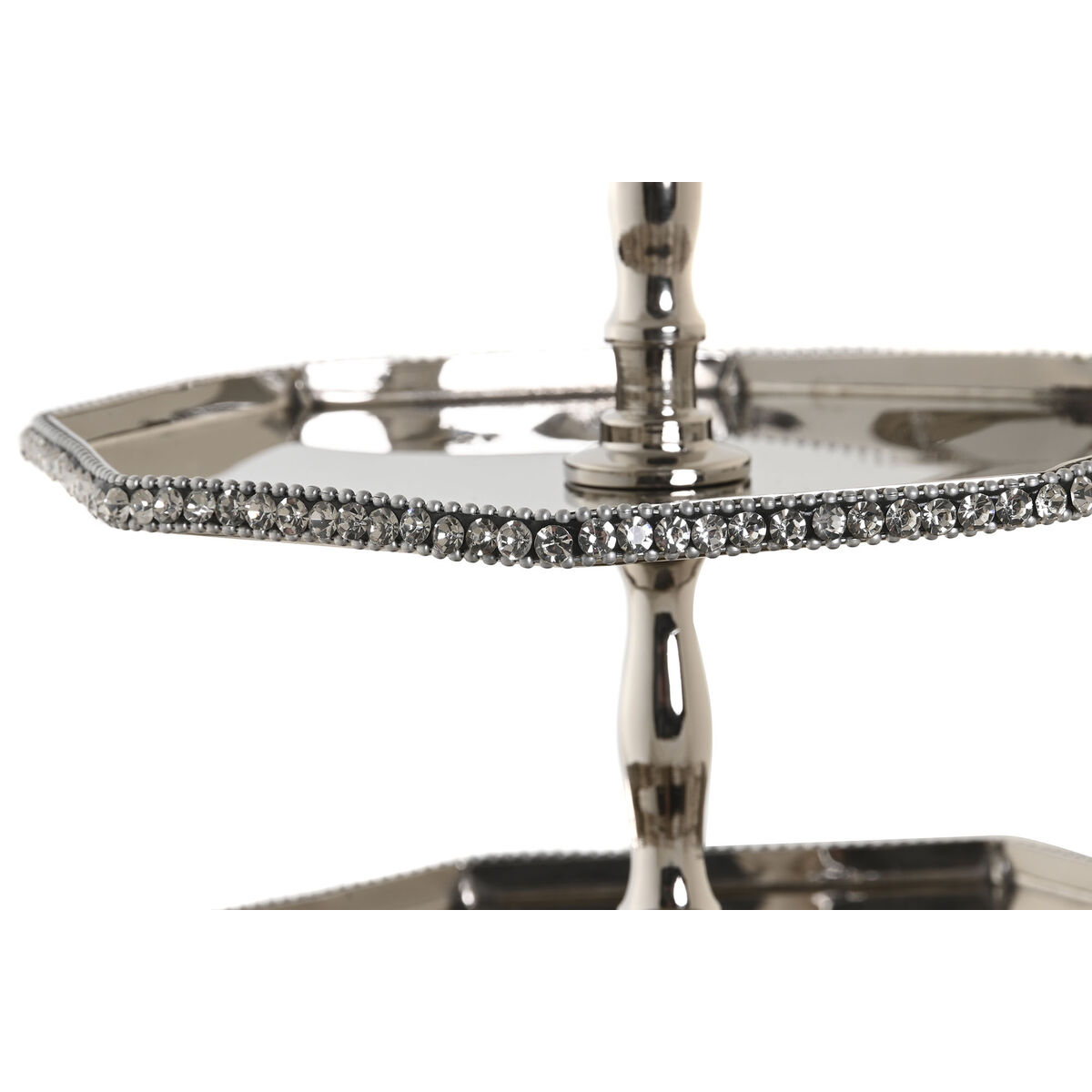 Decorațiune pentru Centrul Mesei DKD Home Decor Argintiu Acrilic Aluminiu 23 x 23 x 22 cm