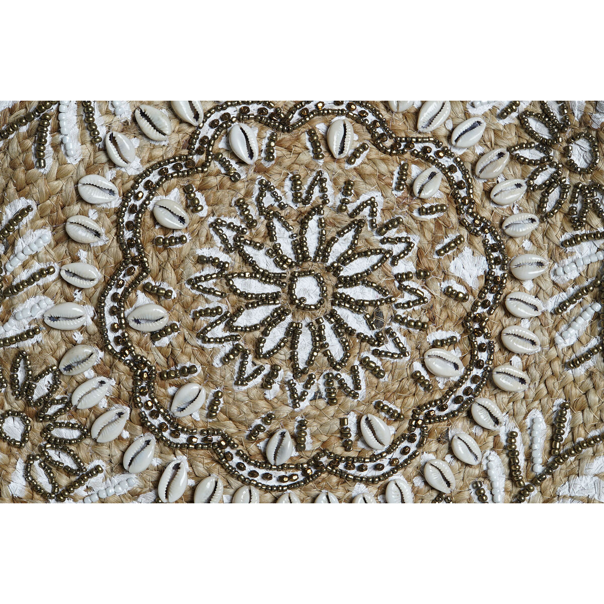 Geantă Damă DKD Home Decor Negru Bej Natural 36 x 12 x 36 cm (2 Unități)