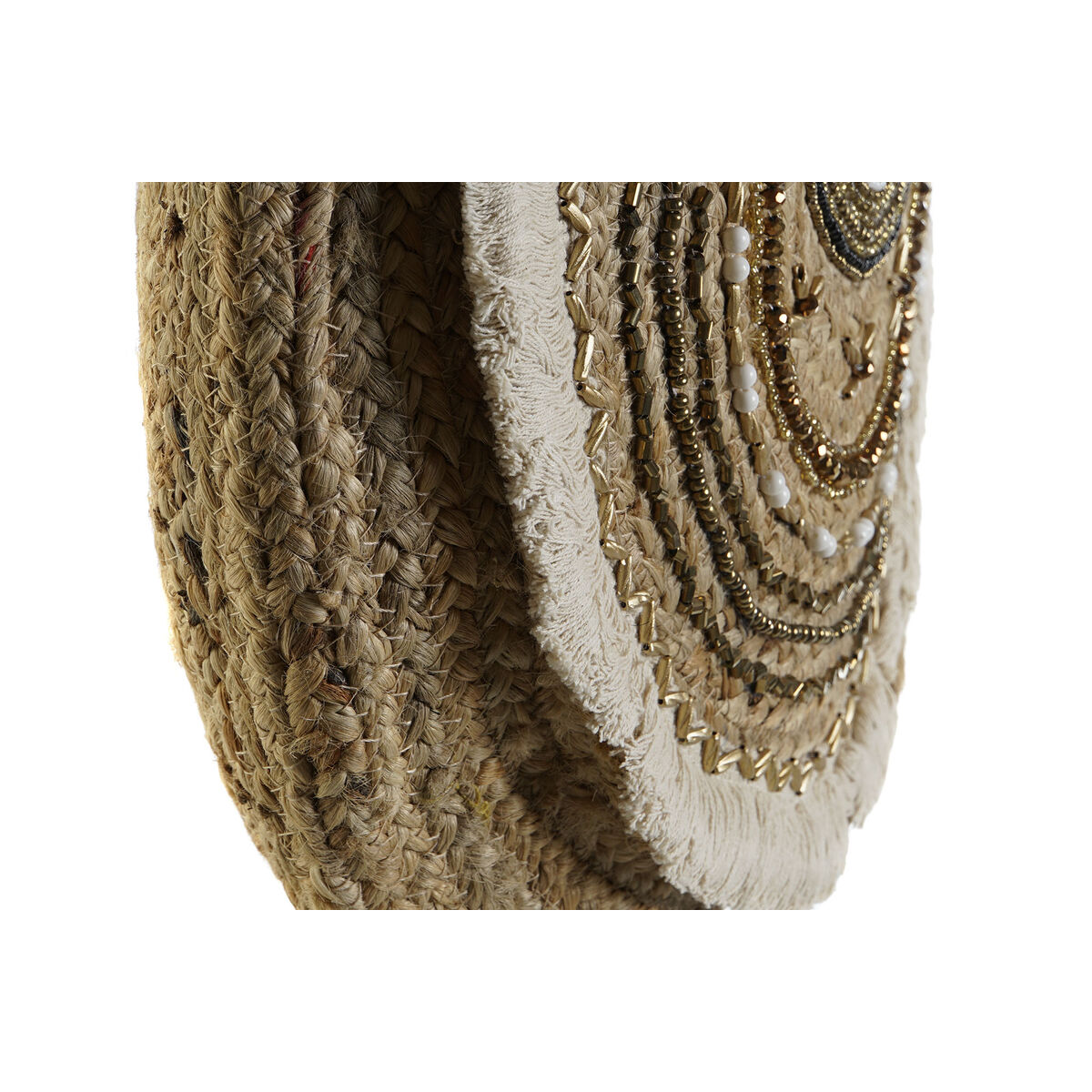 Geantă Damă DKD Home Decor Negru Bej Natural 36 x 12 x 36 cm (2 Unități)