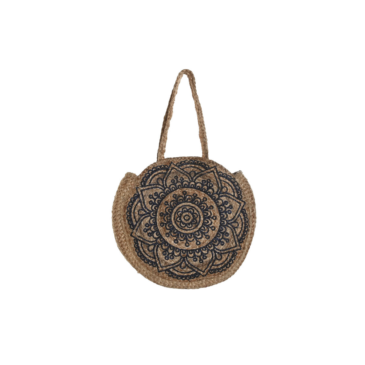 Geantă Damă DKD Home Decor Albastru Negru Natural 36 x 12 x 36 cm (2 Unități)