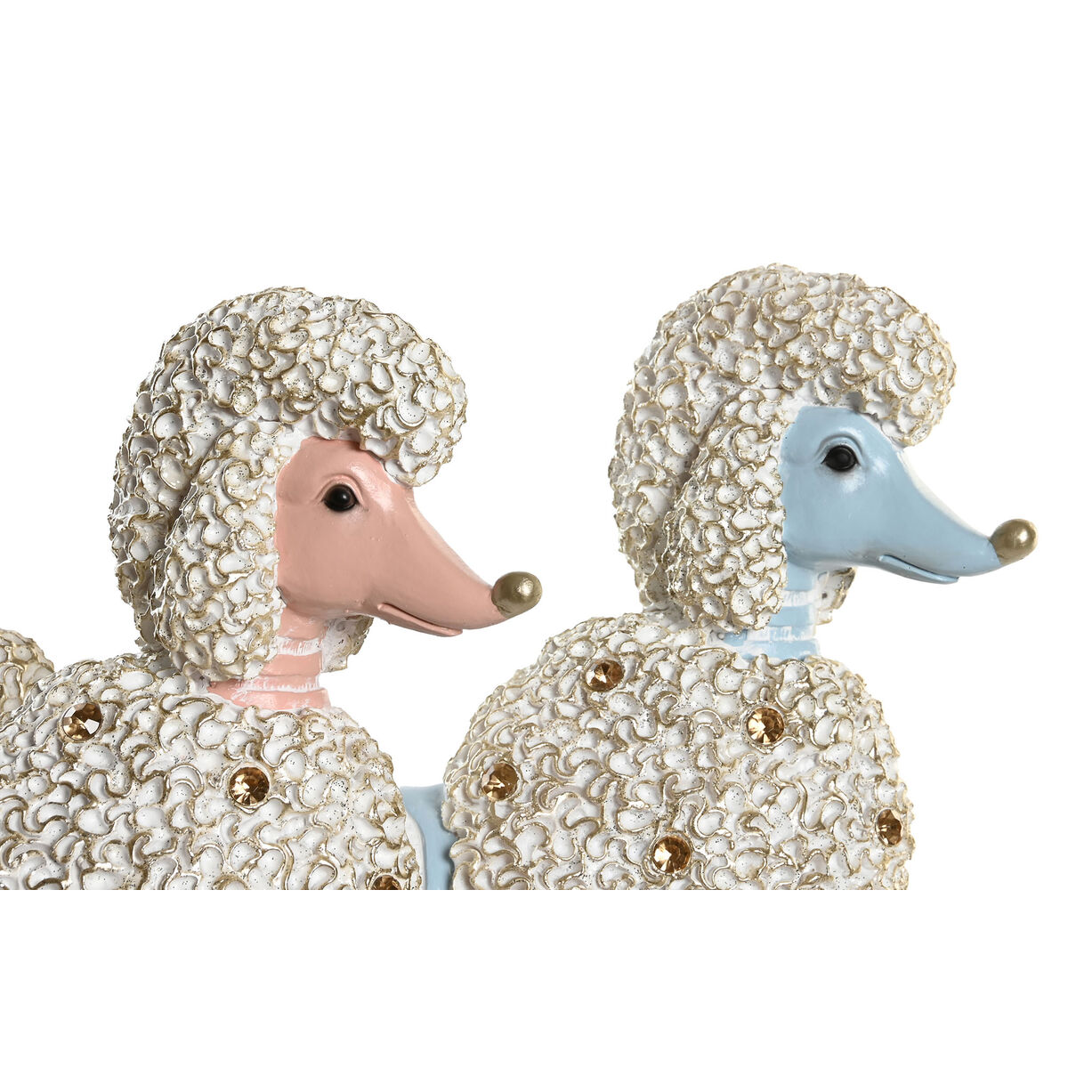 Figură Decorativă DKD Home Decor Scandi 25 x 8 x 27,5 cm Albastru Roz (2 Unități)