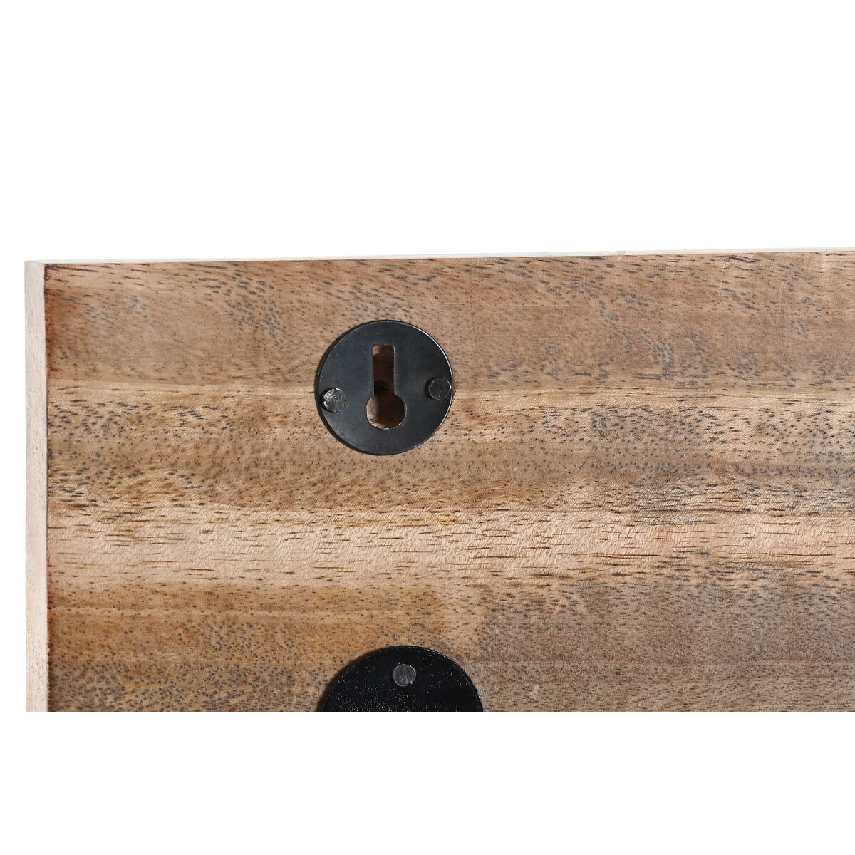 Cuier de perete DKD Home Decor Multicolor Fier Lemn de mango Tropical Frunza a unei plante Lăcuit 38 x 5 x 18 cm (2 Unități)