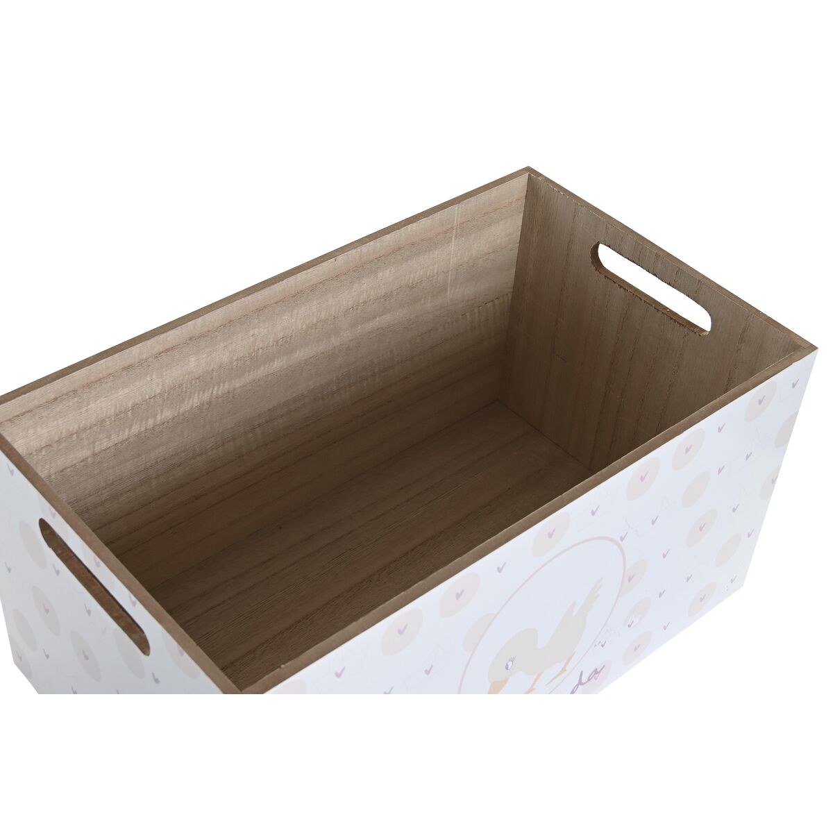 Cutie de depozitare DKD Home Decor Albastru Roz Lemn MDF 36 x 21 x 18 cm (2 Unități)