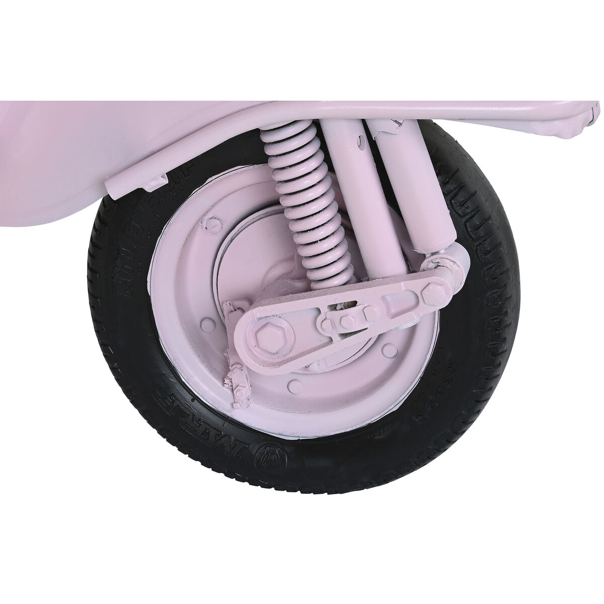 Dulap cu Sertare DKD Home Decor 100 x 68 x 105 cm Metal Motocicletă Roz deschis Lemn de mango