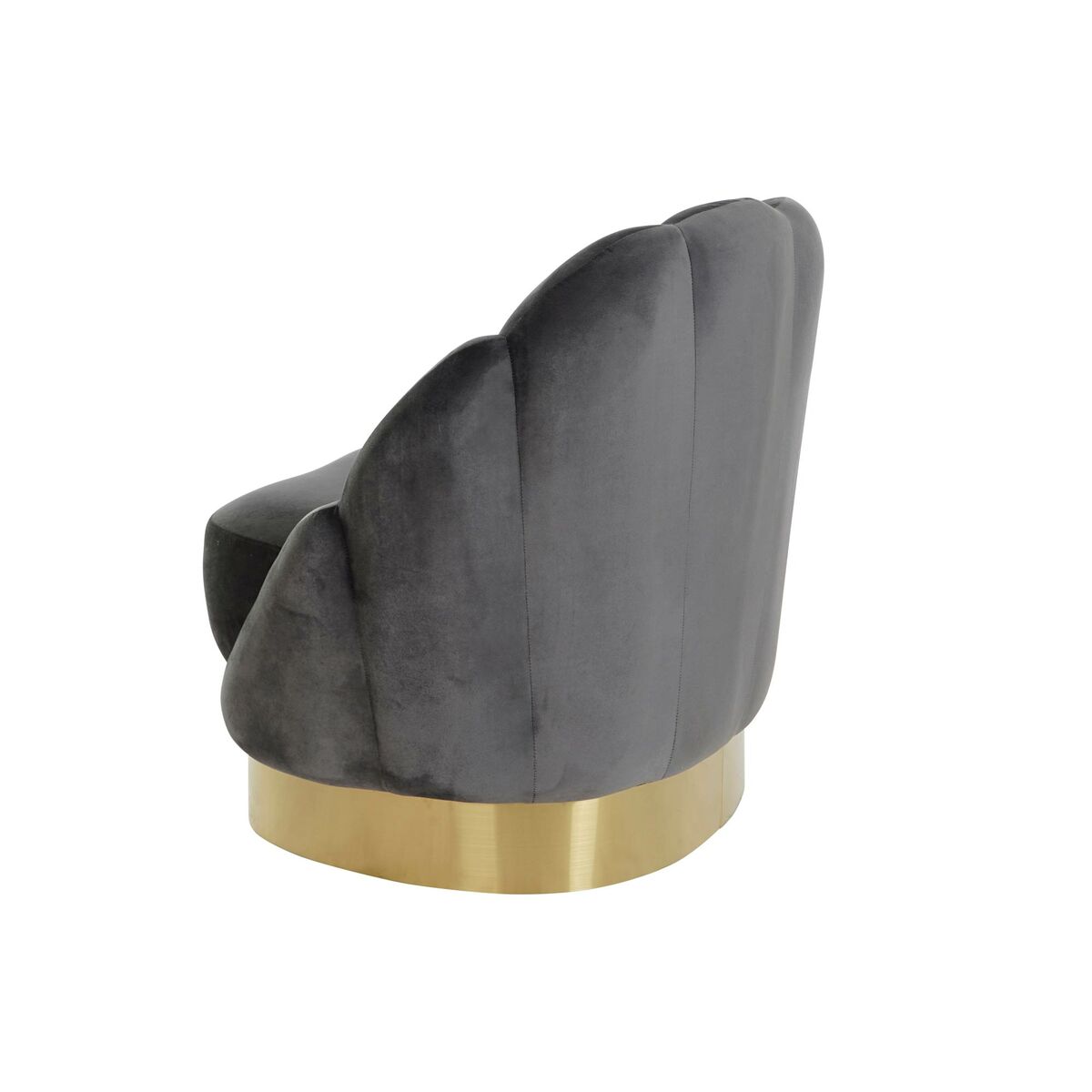 Fotoliu DKD Home Decor 86 x 80 x 85 cm Gri Metal Alb Gri închis