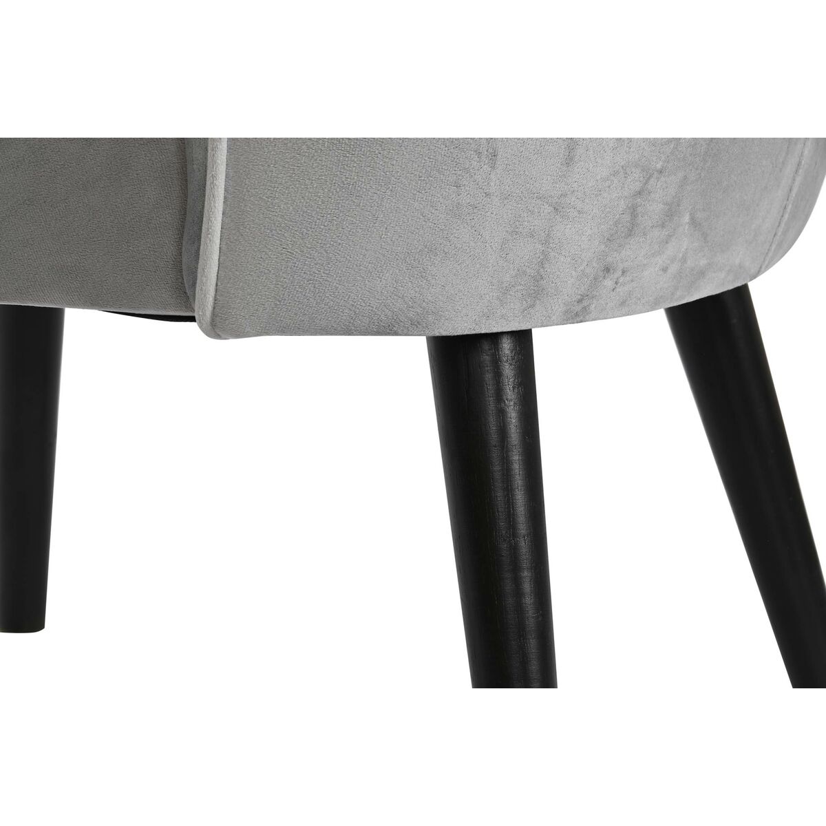 Fotoliu DKD Home Decor Negru Gri Lemn 59 x 66 x 76 cm