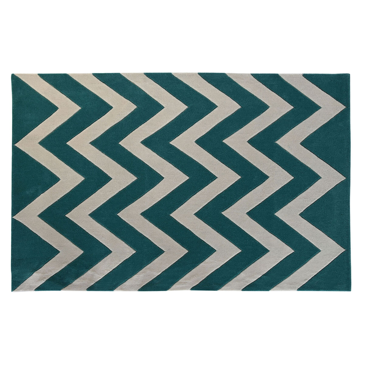 Covor DKD Home Decor Poliester Zig-Zag Bicolor 120 x 180 x 2 cm