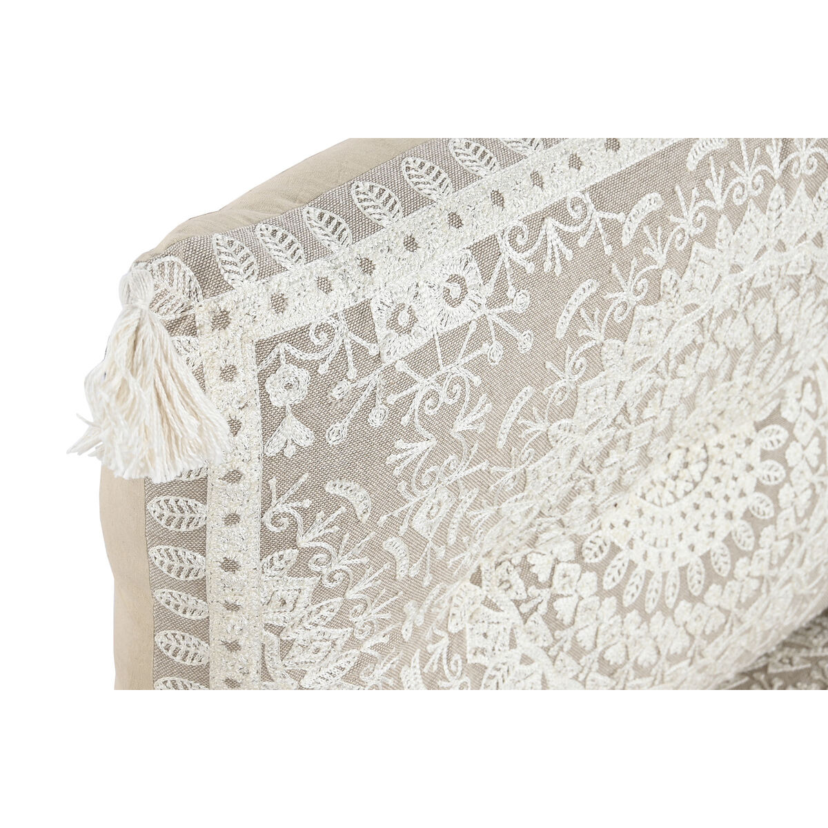 Fotoliu DKD Home Decor Alb Bej 90 x 56 x 15 cm