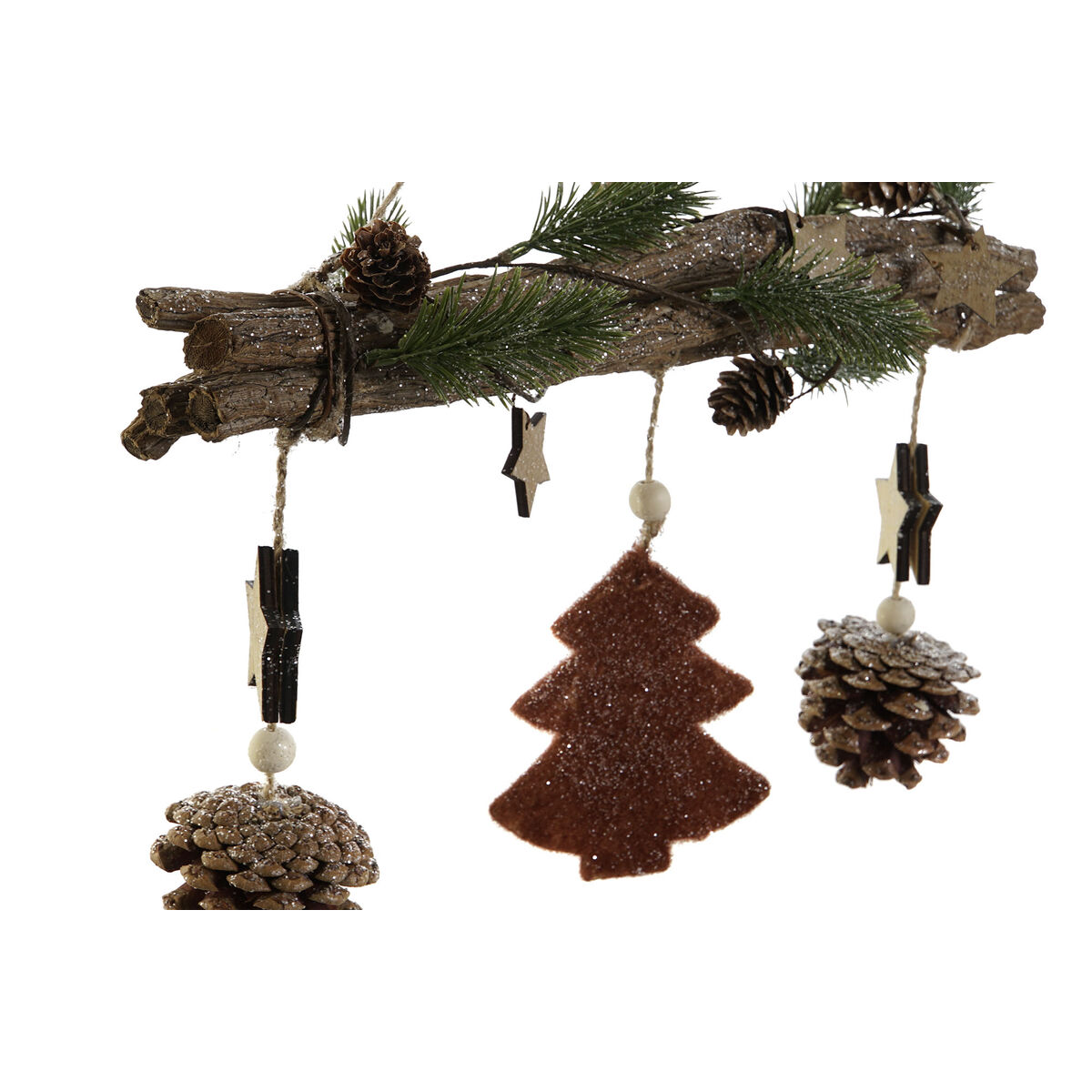 Decorațiune Suspendată DKD Home Decor Multicolor PVC Lemn 47 x 6 x 39 cm (2 Unități)