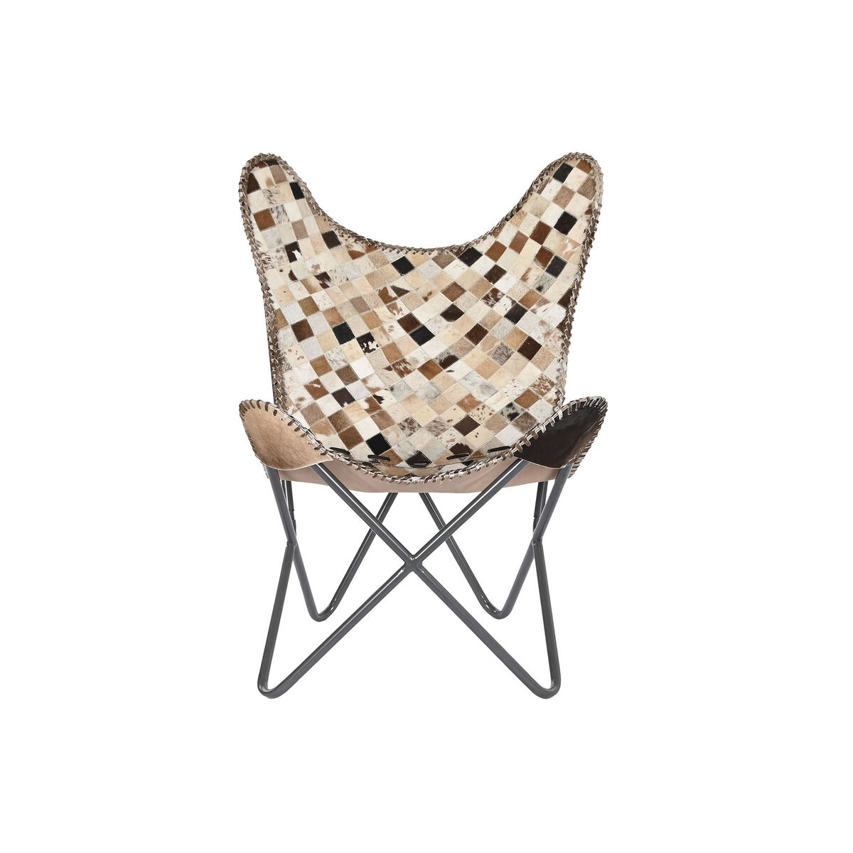 Fotoliu DKD Home Decor Bej Cămilă Fier 70 x 70 x 90 cm