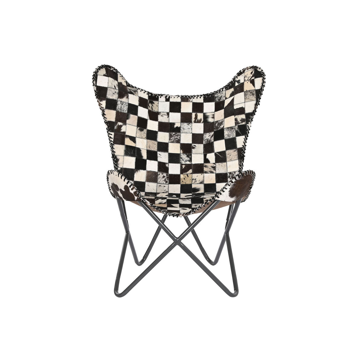 Fotoliu DKD Home Decor Crem Maro închis Fier 70 x 70 x 90 cm