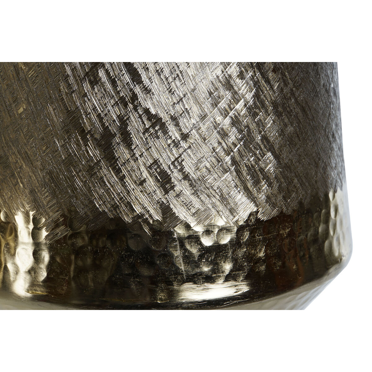 Decorațiune pentru Centrul Mesei DKD Home Decor Auriu* Argintiu Aluminiu 19 x 19 x 20 cm (2 Unități)