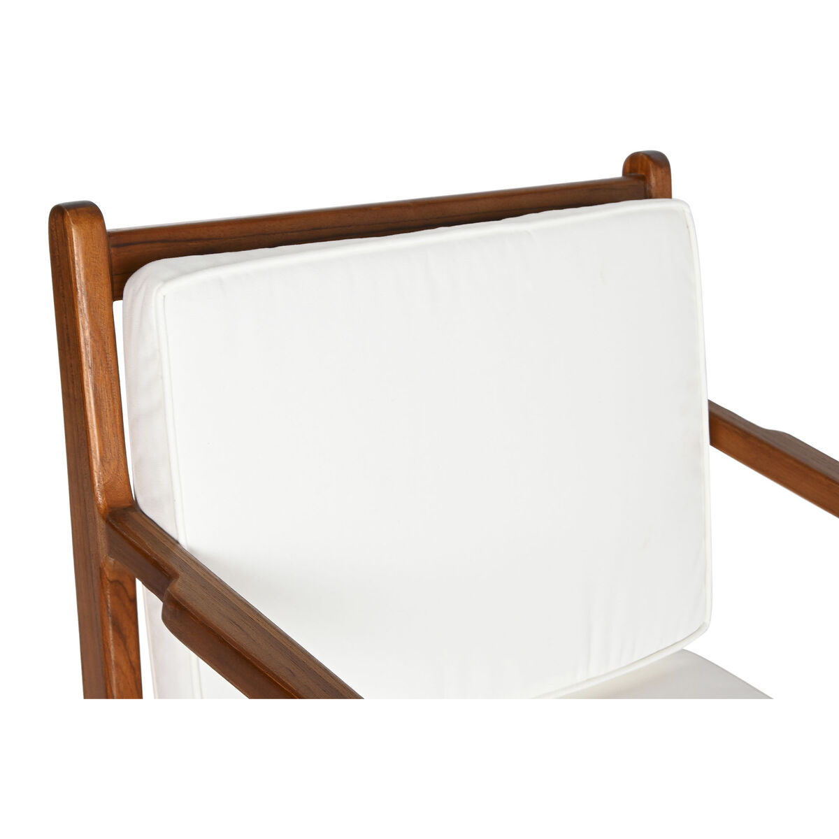 Fotoliu DKD Home Decor Alb Maro Maro închis Poliester Tec 64 x 76 x 77 cm