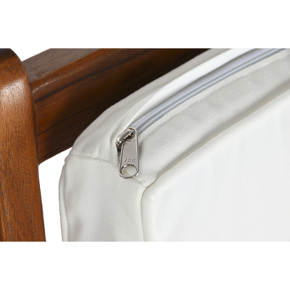 Fotoliu DKD Home Decor Alb Maro Maro închis Poliester Tec 64 x 76 x 77 cm