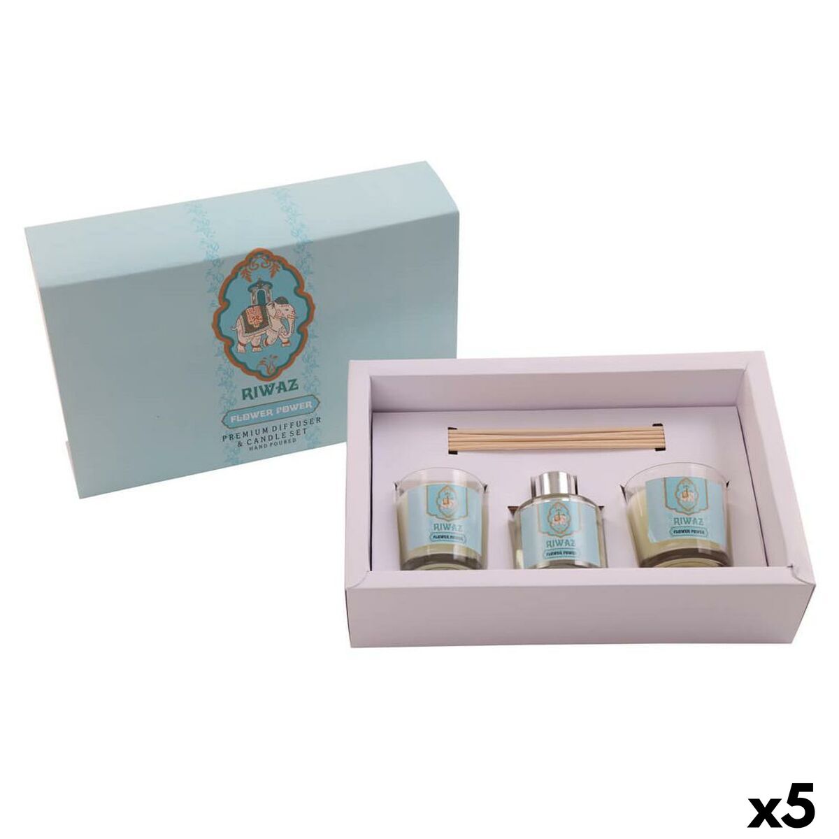 Lumânări Parfumate DKD Home Decor Indian 30 Piese (5 Unități) (3)