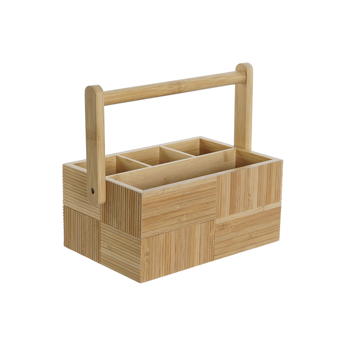 Coș de tacâmuri DKD Home Decor Natural Bambus 27 x 16,5 x 11,5 cm