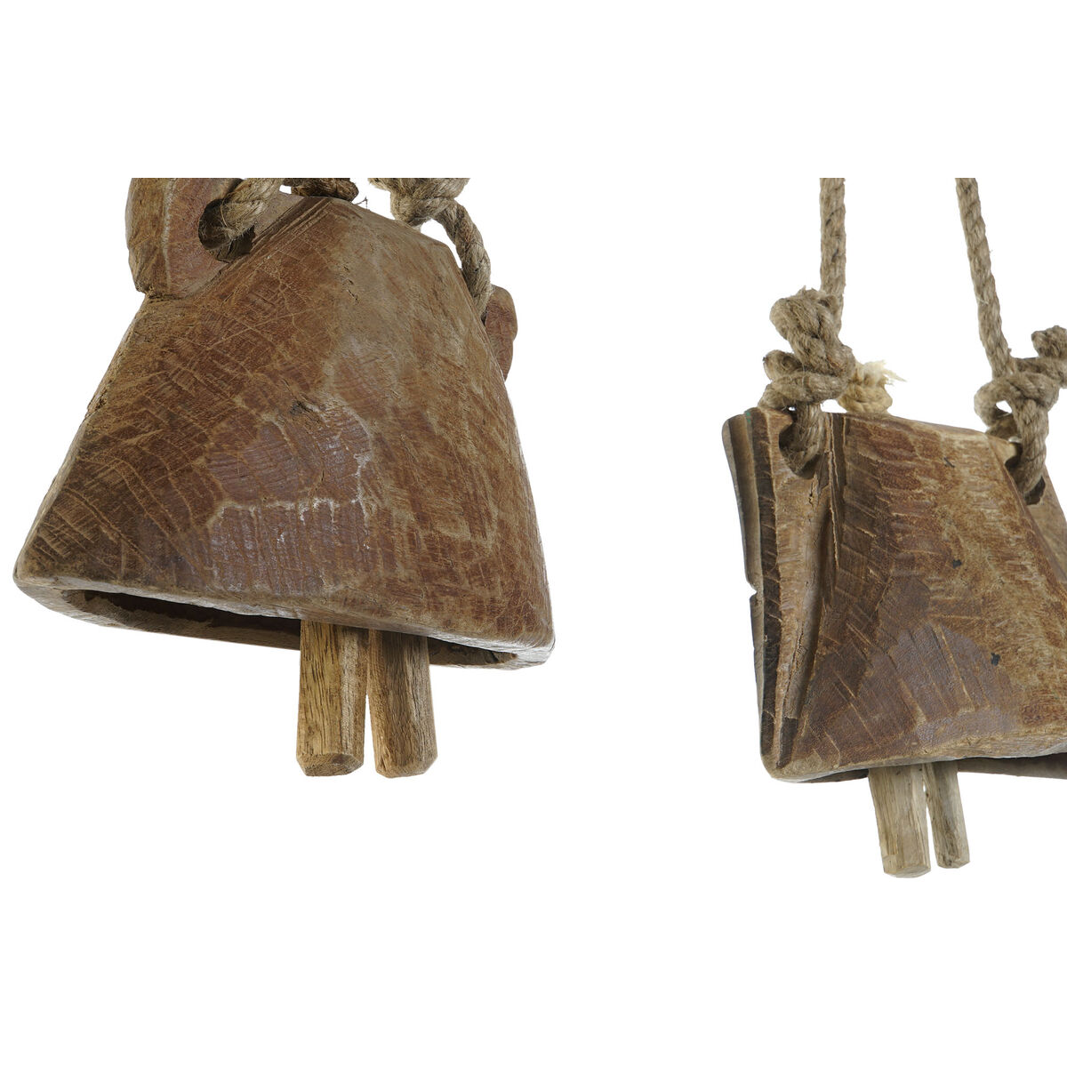 Figură Decorativă Home ESPRIT Natural 20 x 7 x 13 cm (4 Unități)