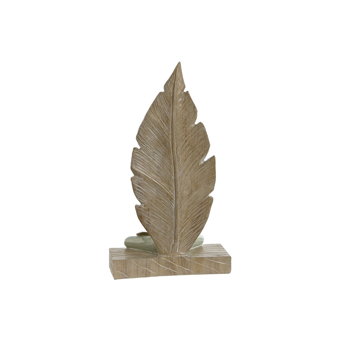 Figură Decorativă Home ESPRIT Alb Verde Scandi 15,5 x 7,5 x 26,5 cm (2 Unități)
