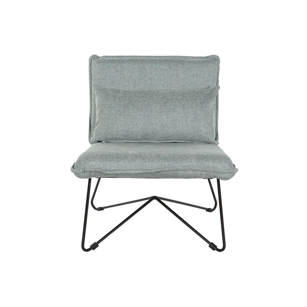 Fotoliu Home ESPRIT Negru Verde Metal 66 x 78 x 75 cm