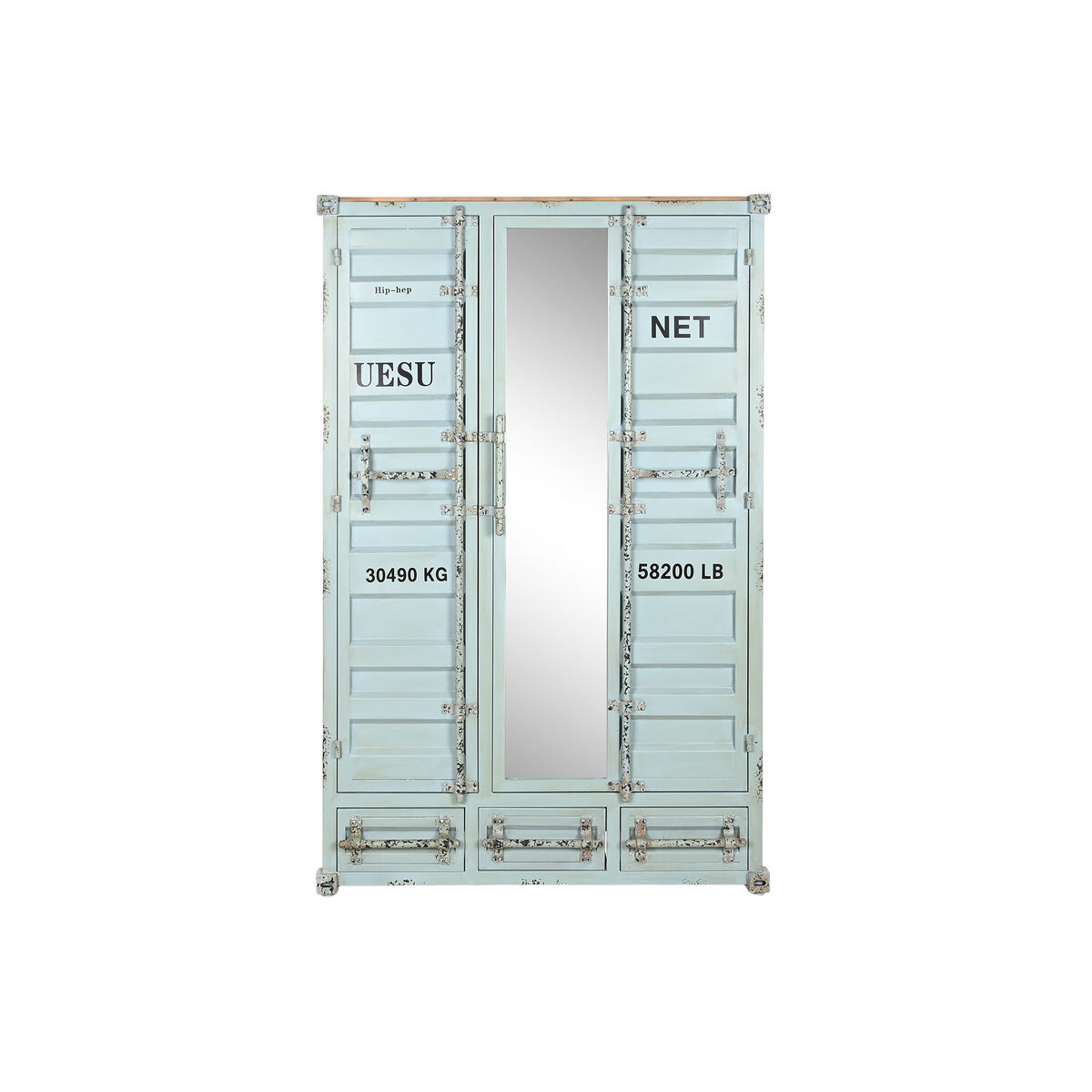 Dulap Home ESPRIT Turquoise Albastru celest 112 x 46 x 174 cm