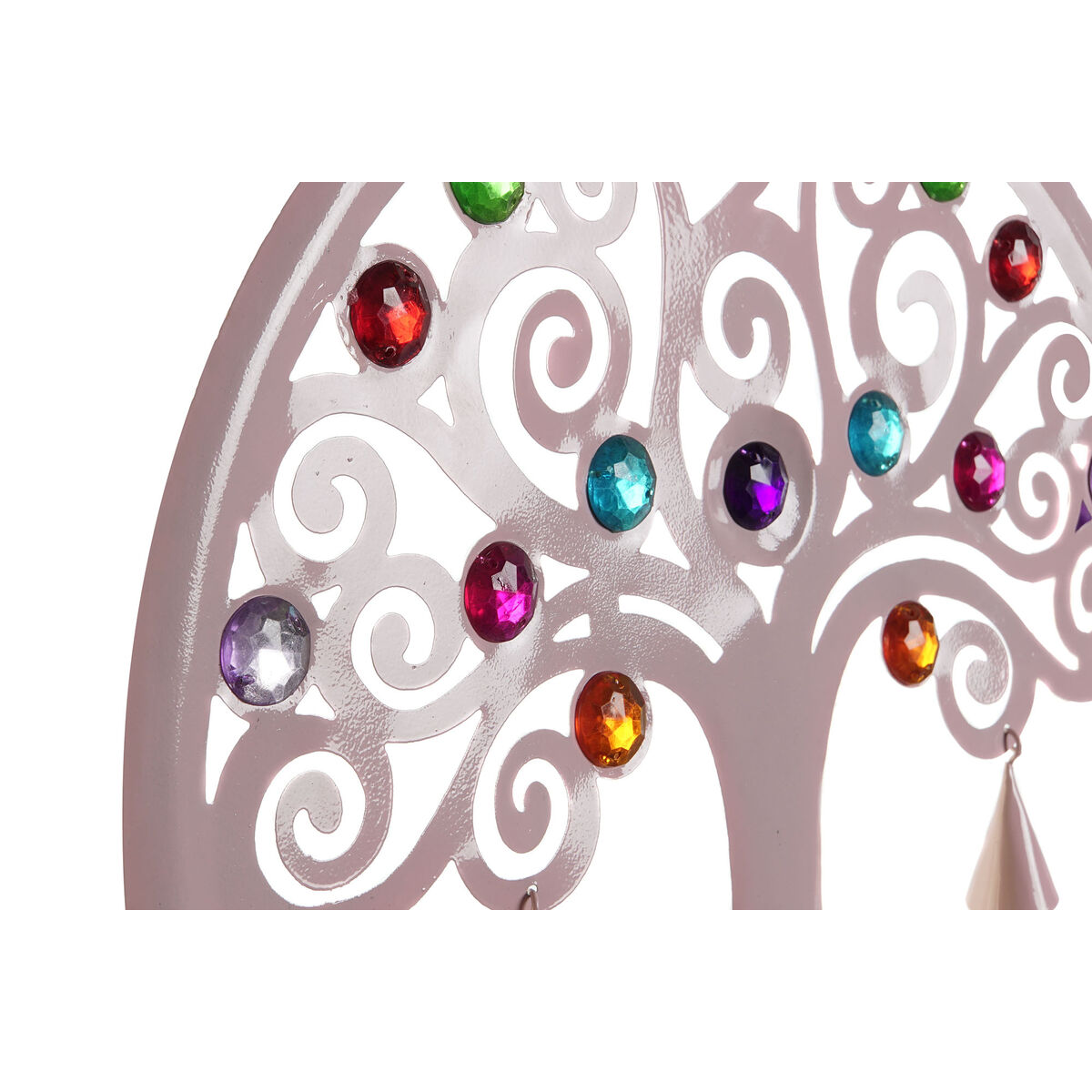 Decorațiune Suspendată DKD Home Decor Copac Albastru Alb Gri Roz 33 x 3 x 81 cm (4 Unități)